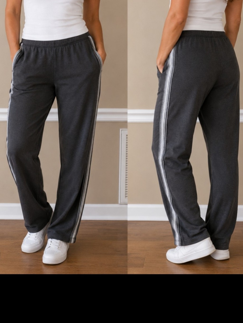 St. John Yellow Label Jersey Pull-On Cropped Pants In Gray Size Xl
